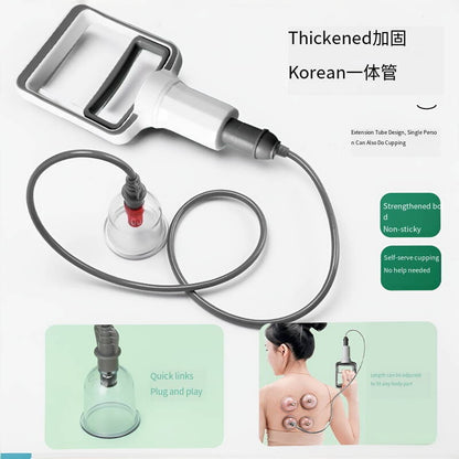 Luxury Gift Box Magnetic Vacuum PC Cupping Set with Air Pump -豪华礼盒带磁PC真空拔罐套装