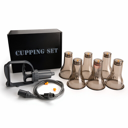 Thickened PC 2-in-1 Gua Sha Cupping Set -加厚PC材质刮痧拔罐套装