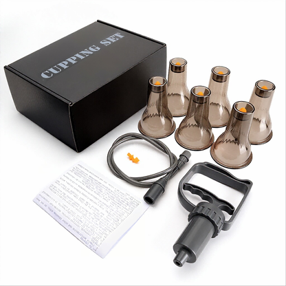 Thickened PC 2-in-1 Gua Sha Cupping Set -加厚PC材质刮痧拔罐套装