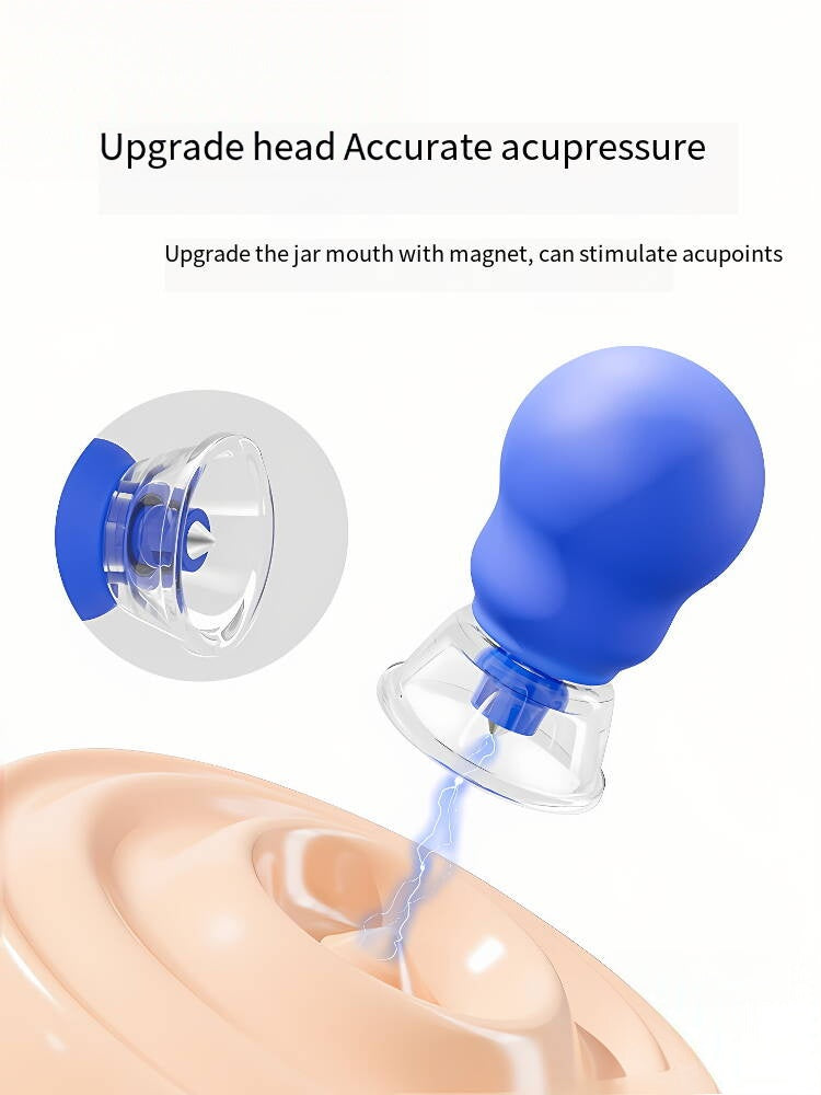 Magnetic Silicone Ball Suction PC Cupping- 磁针硅胶球吸力拔罐