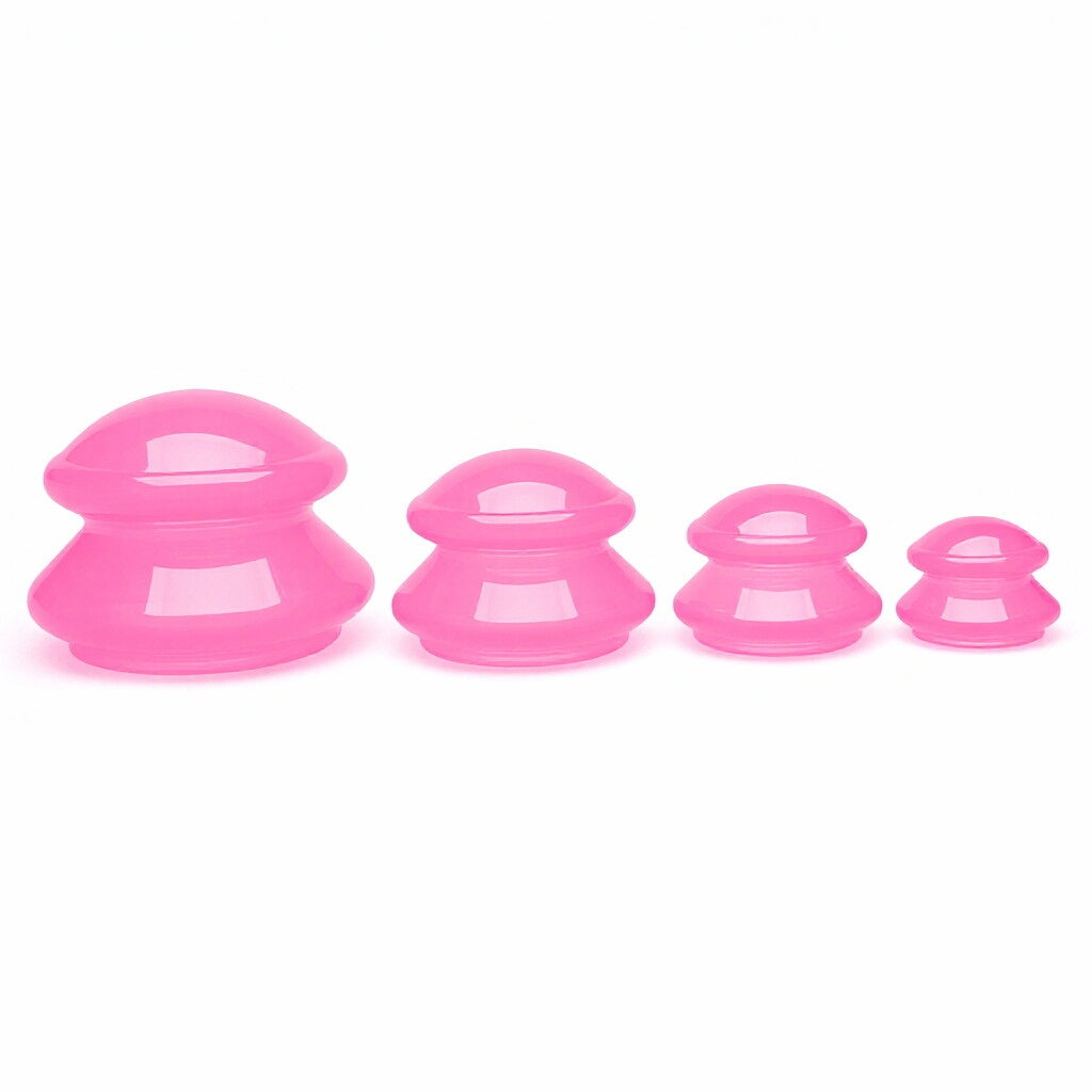 Food Grade Transparent Silicone Cupping Set (4 Cups) -食品级硅胶透明拔罐 (4件套)